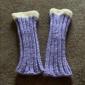 Hand knit leg warmers